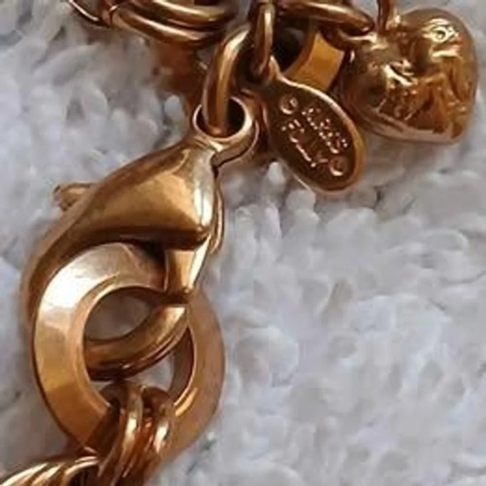 Vintage Kirks Folly Jewelry Set Gold Tone Necklace 16in Bracelet 7.5in Links